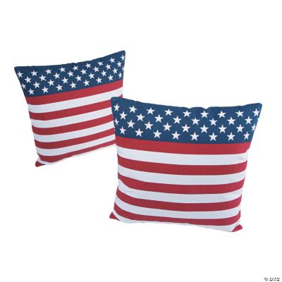USA Flag Outdoor Pillow Set Oriental Trading