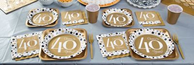 Cheers to 40 Years Party Supplies