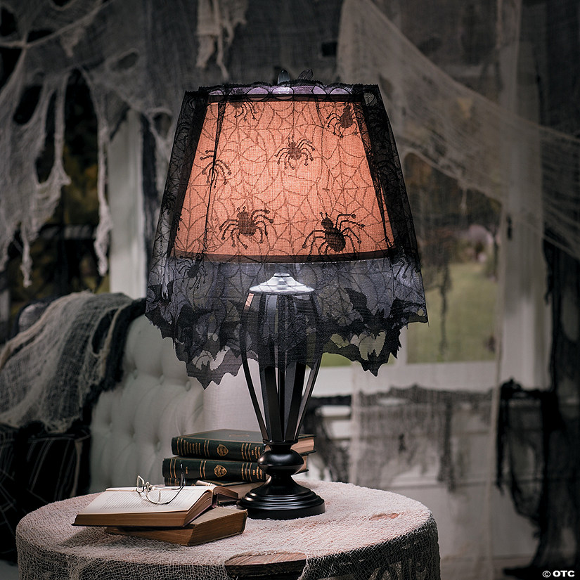 Gothic Lace SKULL BAT CURTAIN VALANCE TOPPER SHAWL Halloween Haunted House Q