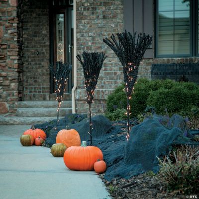 Broomstick Path Light Markers Halloween Décor - Discontinued