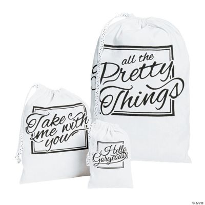 Canvas Travel Drawstring Bag Set Oriental Trading