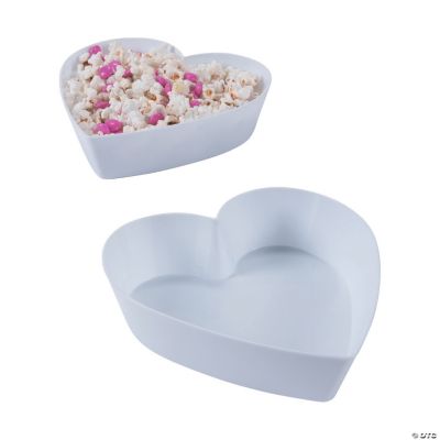 HeartShaped Plastic Bowl Set Oriental Trading