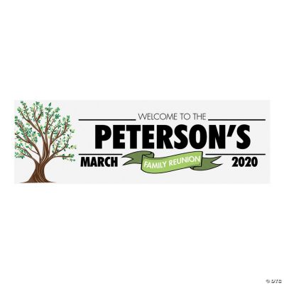Family Reunion Party Custom Banner Large Oriental Trading