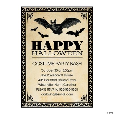 Vintage Halloween Invitations 