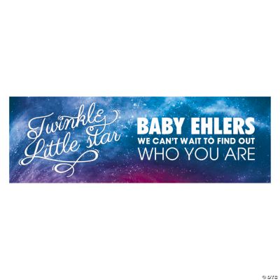 Personalized Little Star Gender Reveal Banner Oriental Trading