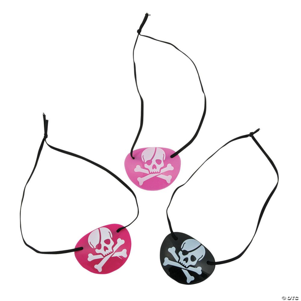pink pirate eye patch party favors