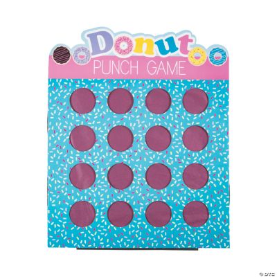 Donut 16Hole Prize Punch Game Large Party Games 24 1/4" x 29 1/2