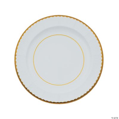 Gold Rimmed Paper Dinner Plates Oriental Trading