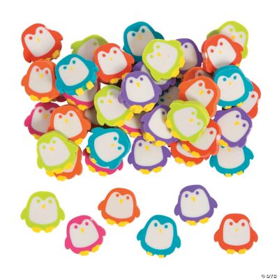 Bulk Mini Penguin Eraser Assortment 144 Pc.