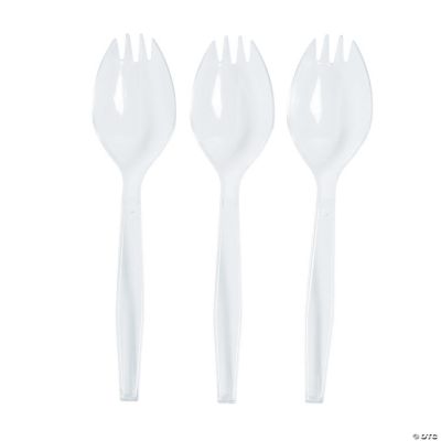 Bulk Clear Plastic Sporks 50 Ct.
