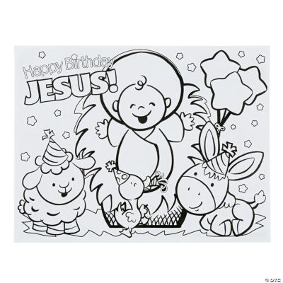 Happy Birthday Jesus Activity Sheets Stationery 24 Pieces eBay