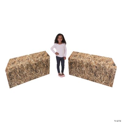 Flat Hay Bale Cardboard StandUps Oriental Trading