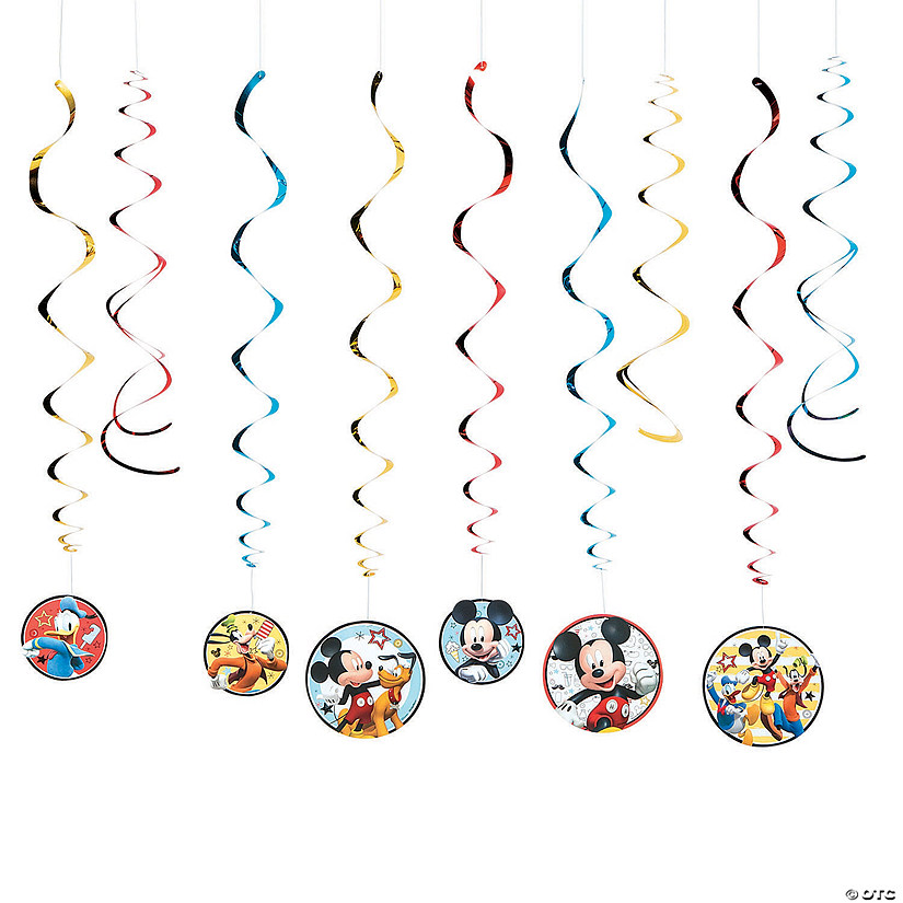 Mickey on the Go Foil Swirl Handing Decorations Party Supplies