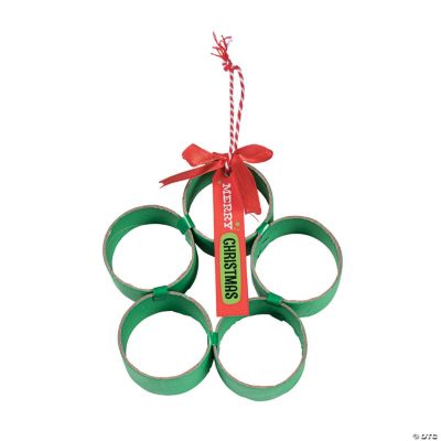Craft Tube Christmas Wreath Craft Kit | Oriental Trading