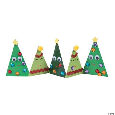 Folding Christmas Tree Stand-Up Craft Kit