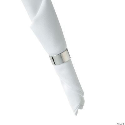 Silver Round Napkin Rings 8 Pc.