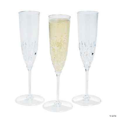 plastic champagne glasses