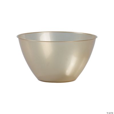 Small Gold Plastic Serving Bowl Discontinued
