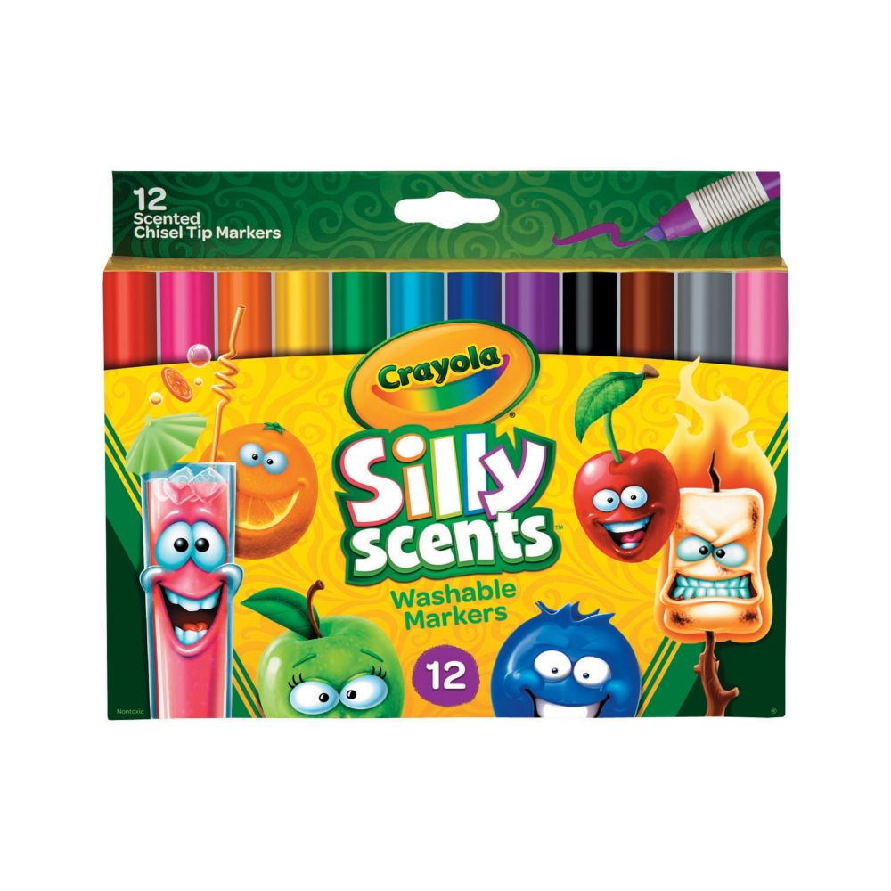 12-Color Crayola® Silly Scents(TM) Scented Markers From MindWare