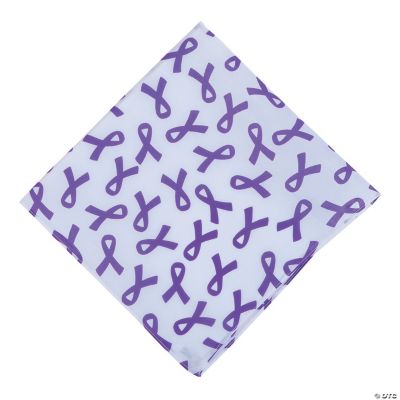 Personalized Purple Fabric Awareness Ribbons (Bulk)