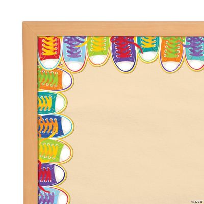 Sneakers Wide Bulletin Board Borders 12 Pc. Oriental Trading
