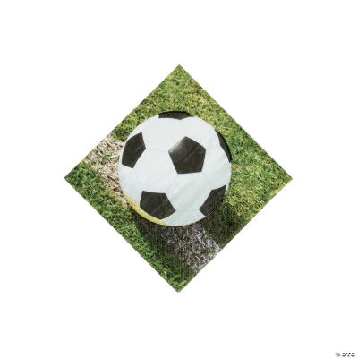 Sports Fanatic Soccer Beverage Napkins Oriental Trading