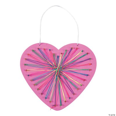 Heart-shaped Beginner String Art Kids Craft {Reality Daydream}