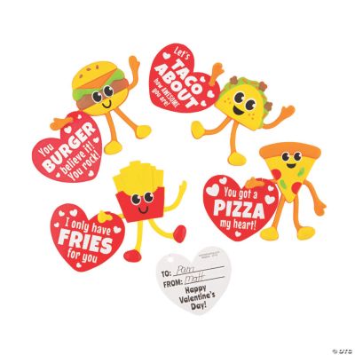 Fast Food Bendables with Valentine's Day Card for 24 Discontinued