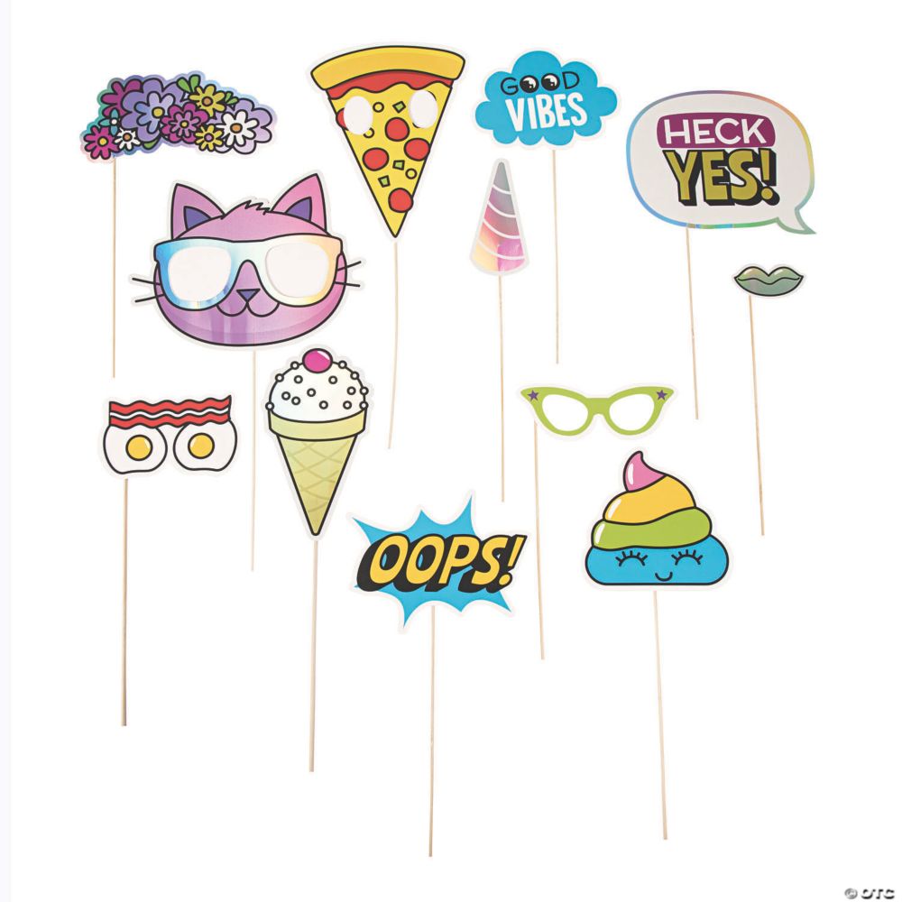 12 Pc Girl Squad Photo Stick Props
