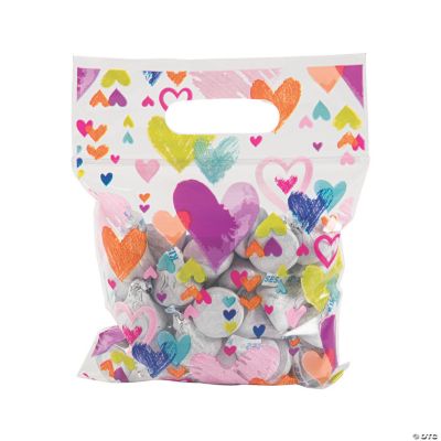 Valentine’s Day Resealable Plastic Treat Bags | Oriental Trading