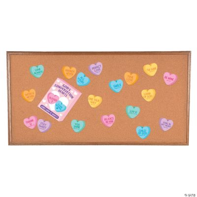 Religious Conversation Heart Mini Bulletin Board Set - 19 Pc