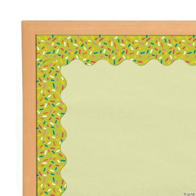 CarsonDellosa® Lime Green with Sprinkles Scalloped Bulletin Board