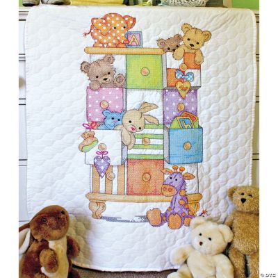 Quilt Stamped Cross Stitch KitBaby Drawers Oriental Trading