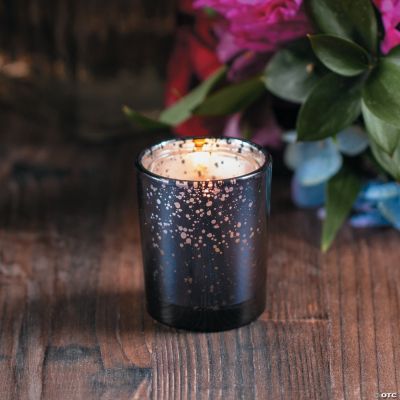 Navy Mercury Glass Votive Holders Home Decor 12 Pieces