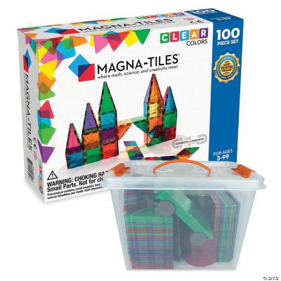 Magna-Tiles® Clear Colors - 100 Pieces
