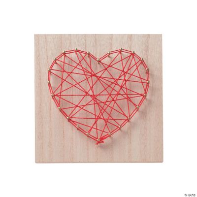 Heart String Art Craft Oriental Trading
