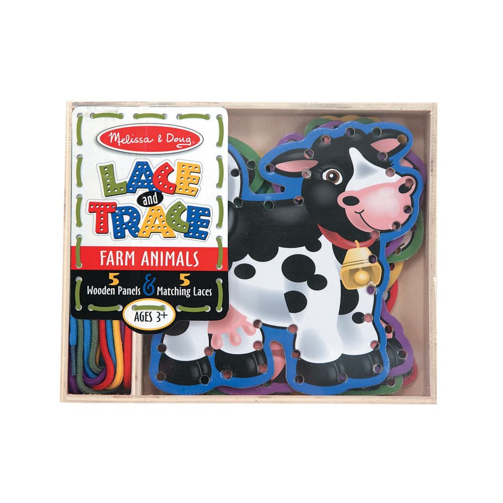 Melissa & Doug® Lace & Trace Farm Animals From MindWare