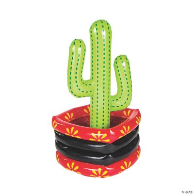 Inflatable Fiesta Cactus In Pool Cooler Oriental Trading 8010