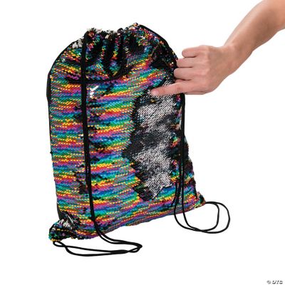 drawstring sequin bag