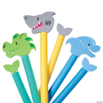 Water Animal Pool Noodle Attachments - 6 Pc.