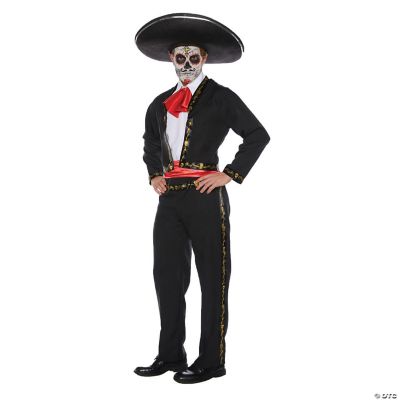 Men's Skull Mariachi Costume Oriental Trading