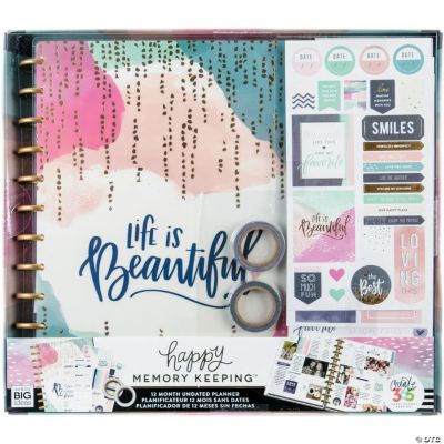 Happy Memory Keeping Undated 12Month Big Planner Box KitLife Is