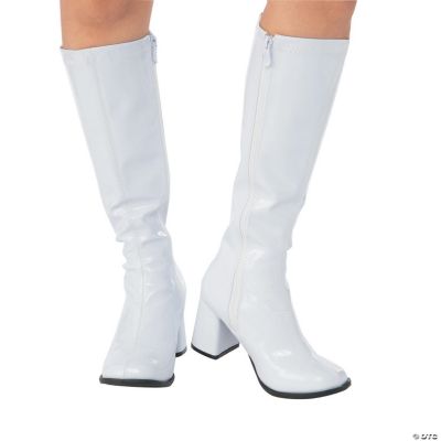 Women’s White Go-Go Boots | Oriental Trading