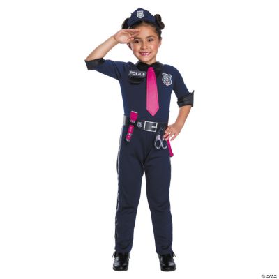 Girl's Barbie™ Police Officer Costume | Oriental Trading