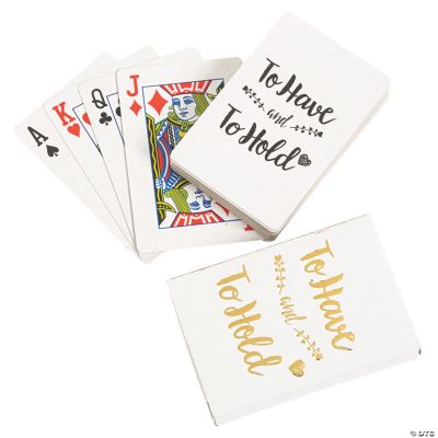 To Have & To Hold Playing Cards Oriental Trading