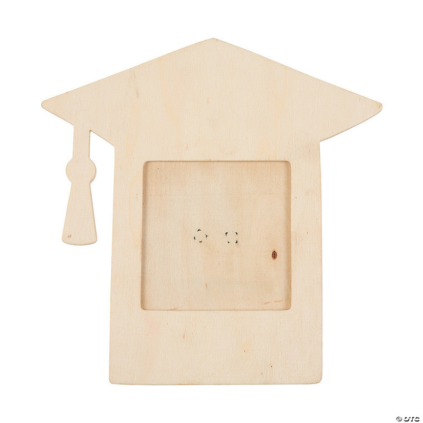 Diy Unfinished Wood Mortarboard Picture Frames Makes 12 Oriental Trading