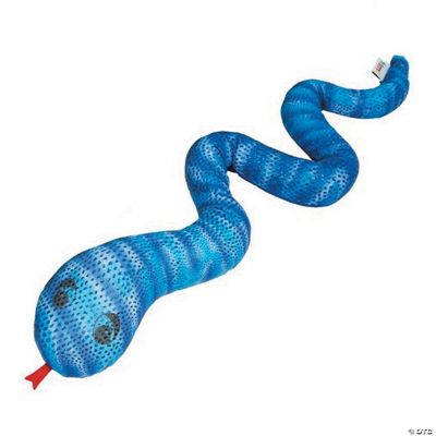 Manimo Weighted Plush Blue Snake - 2 Pounds | Oriental Trading