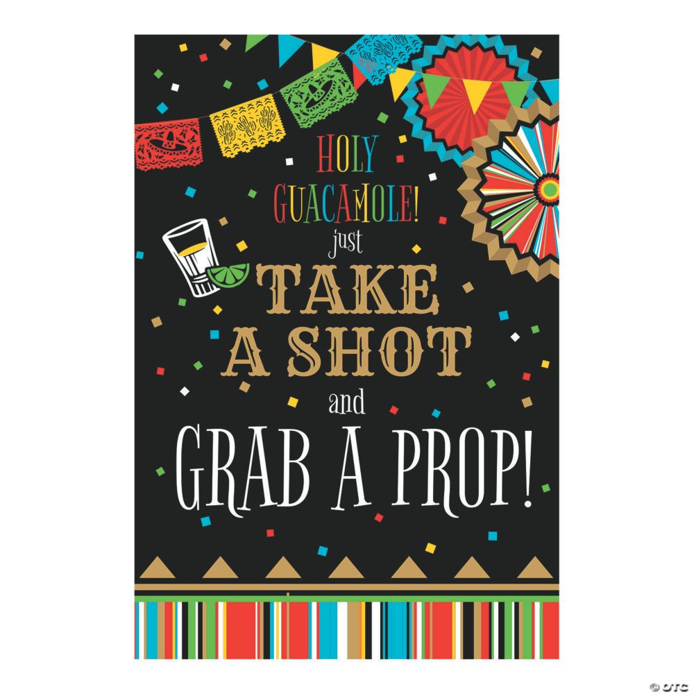 Fiesta Take a Shot Photo Prop Sign