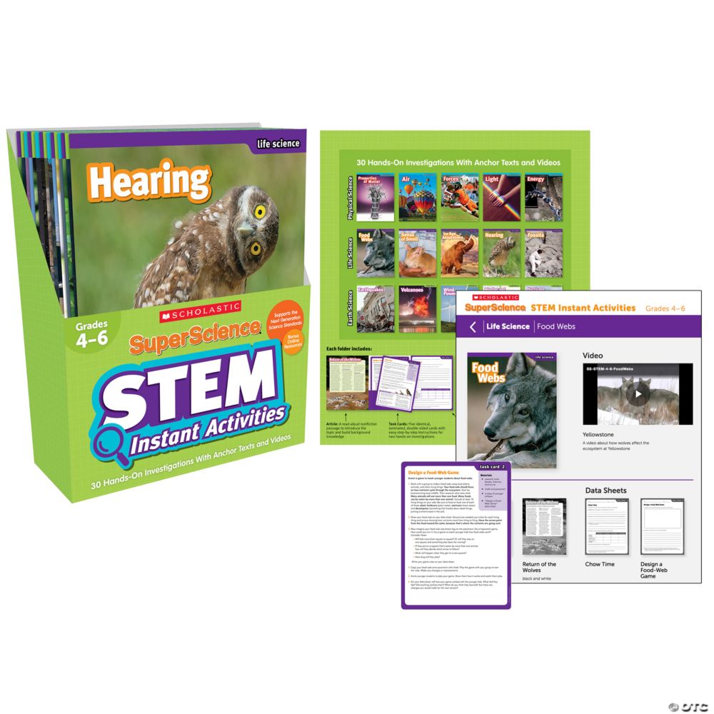 Superscience Stem Instant Activities, Grades 4-6