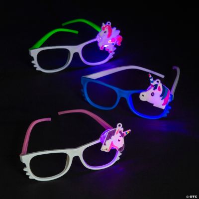 Lightup unicorn glasses  oriental trading
